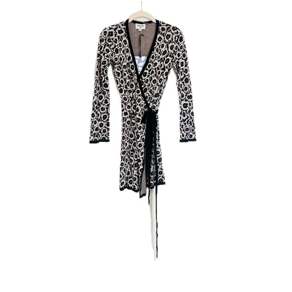 Diane von Furstenberg x Target Poppy Sweater Wrap Top Knit Long Sleeve Size XXS - Picture 5 of 6